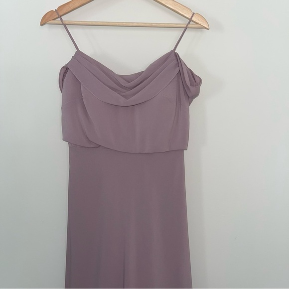 Jenny Yoo Collection Sabine Gown Size 2, Fig , Fully Lined Zipper Closure - Picture 4 of 8